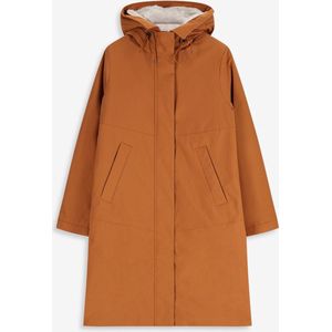 Sissy-Boy - Donkeroranje parka met uitneembare faux fur voering