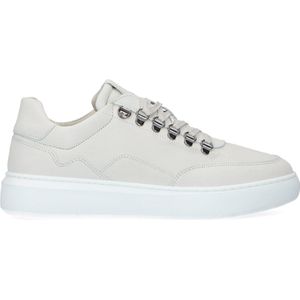 Manfield - Heren - Off white nubuck sneakers - Maat 41