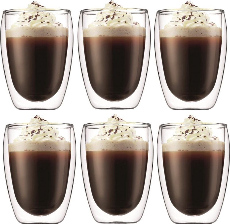 Bodum Pavina Dubbelwandig Glas - 0.35 l - 6 stuks