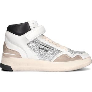 Ghoud Glitter Mid Sneaker Sneakers - Leren Sneaker - Dames - Zilver - Maat 38