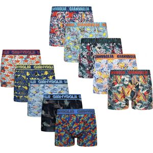 10 PACK Boxershort Heren | Print Mix | Meerkleurig | Boxershorts Heren | Katoen | Maat XL | Ondergoed Heren | Onderbroeken Heren |