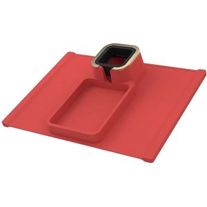 Blyx® - Bankstel Organizer - Sofa Bekerhouder - Armleuning Dienblad - Armsteun Bankstel - 42.5x32cm - Rood
