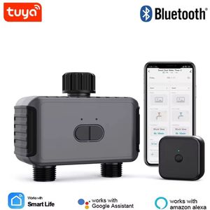 Smart Irrigatiesysteem - Besproeiingsbesturing - Bewateringstimer met Bluetooth Hub - Garden Automatische Sprinkler - Smart Garden Irrigatieklep voor buitentuin - Gazon met APP-bediening - Zwart