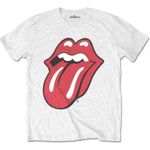 The Rolling Stones - Classic Tongue Kinder T-shirt - Kids tm 12 jaar - Wit