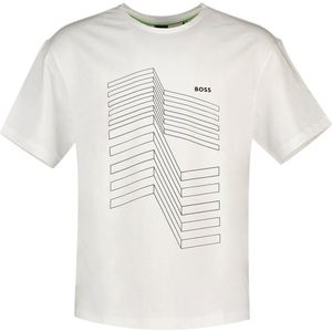 Boss 6 10110340 T-shirt Met Korte Mouwen Wit S Man