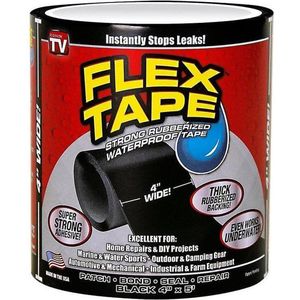 Flexseal Fiber Fix-Flex Tape Supersterke Vezel - Waterdichte Tape - Zwart