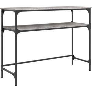 vidaXL Wandtafel - 100x35,5x75 cm - Grijs Sonoma Eiken Wandtafel - Consoletafel - Entreehal - Livingroom - Houten Kast