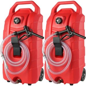 Brandstof Opslagtank - Set van 2 - 2x60 Liter - Met Wielen - Brandstofoverdracht
