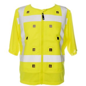 IZI BodyCooling.com Veiligheidskoelvest DryCool Fluorescerend en Reflecterend Geel maat 4