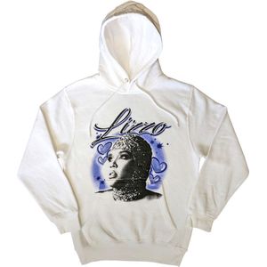 Lizzo - Special Hearts Airbrush Hoodie/trui - M - Wit