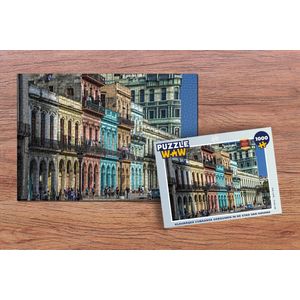Puzzel Kleurrijke Cubaanse gebouwen in de stad van Havana - Legpuzzel - Puzzel 1000 stukjes volwassenen