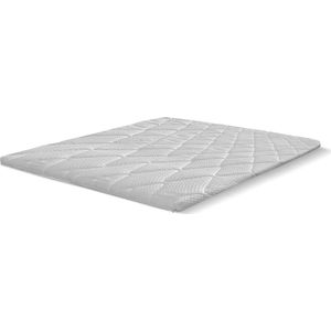 Eleganzzz Topper Met Border Latex 6cm - 160x200cm - Topper Matras - Tweepersoons - Topdekmatras - Oplegmatras