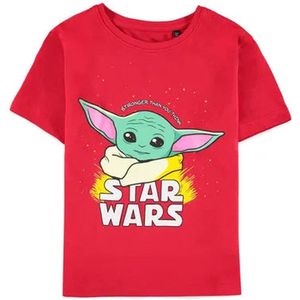 Disney Star Wars - Grogu Kinder T-shirt - Kids 122 - Rood