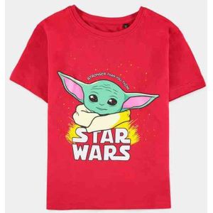 Disney Star Wars - Grogu Kinder T-shirt - Kids 122 - Rood