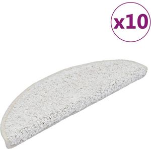 vidaXL - Trapmatten - 10 - st - 56x17x3 - cm - wit