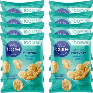 WeCare Snack Chips zeezout- 8 uitdeelzakjes