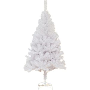 Livano Kerstboom - Kerstversiering - Kunststof - Kunstmatige Kerstbomen - Kerst - Kunstkerstboom - 120 cm - Christmas Tree - Artificial Christmas Tree - Wit