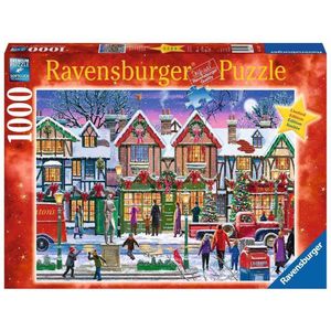 Ravensburger puzzel Kerstmis op het Plein - Legpuzzel - 1000 stukjes