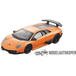 Lamborghini Murciélago LP670-4 SV (Oranje/Zwart) 1/43 Rastar - Modelauto - Schaalmodel - Model auto - Miniatuurautos - Miniatuur auto