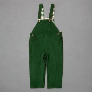 Vintage Green Lined Corduroy Dungarees - Vintage Green / 4-5yr