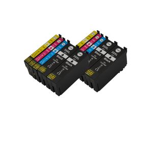 KATRIZ® huismerk ink Epson 4x T3591XL Zwart + 2x T3592XL Cyaan + 2x T3593XL Magenta + 2x T3594XL Geel | 10 stuks| Geschikt voor Epson WorkForce Pro WF 4720 DWF / WorkForce Pro WF 4725 DWF / WorkForce Pro WF 4730 DTWF / WorkForce Pro WF 4740 DTWF