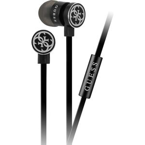 GUESS In-Ear Stereo Headset Black-Silver, GUEPWIBK, Universal, Blister