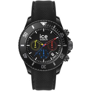 Ice Watch Ice Chrono - Trilogy 021600 Horloge - Siliconen - Zwart - Ø 40 mm