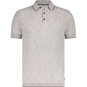 State of Art Poloshirt Gebreide Polo Met Linnen Look 47113065 8617 Mannen Maat - XL