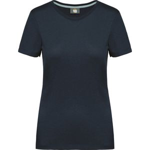 T-shirt Dames 3XL WK. Designed To Work Ronde hals Korte mouw Navy 65% Polyester, 35% Katoen