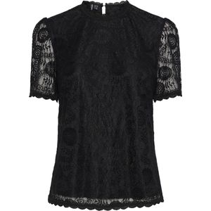 PIECES PCOLLINE SS LACE TOP NOOS Dames Tanktop - Maat XS