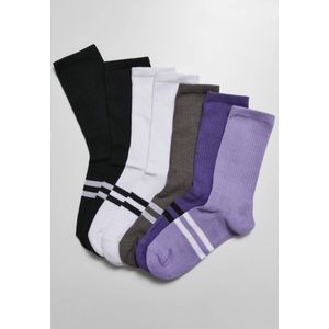 Urban Classics - Double Stripes Socks 7-Pack multicolor Sokken - 39/42 - Multicolours