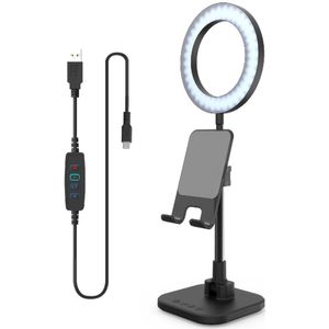 DigiPower Video Conferencing Light Stand - 36 LED - Videocalls - Smartphone/ Tablet - USB Power charger - TikTok, YouTube - Zwart