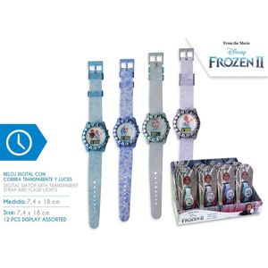Disney Frozen 2 Luxe Digitaal horloge - Met Knipper Licht - Paars - 29 x 9,5 CM - Frozen Elsa Anna - Cadeau - Cadeau