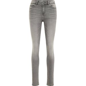 WE Fashion Dames mid rise superskinny jeans met superstrech