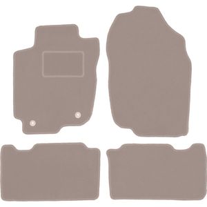 Beige velours matten voor: Toyota RAV4 IV Hybrid (2013-2019)