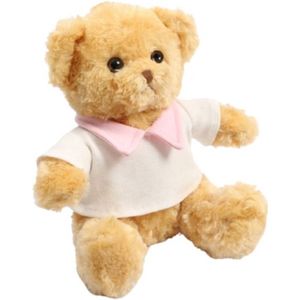 Soft Touch Teddybeer Junior T-shirt 20 Cm Polyester Bruin/roze