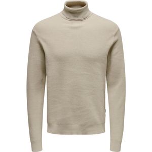 ONLY & SONS ONSPHIL REG 12 STRUC ROLL NECK KNIT NOOS Heren Trui - Maat L