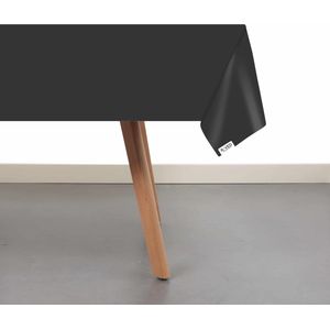 Raved Tafelzeil Mat Zwart  140 cm x  280 cm - PVC - Afwasbaar