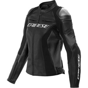 Dainese Racing 4 Lady Leather Jacket Black Black 50 - Maat - Jas