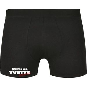 Eigendom van Yvette , Afblijven! Heren Boxershort - Relatie - Vriend - Onderbroek