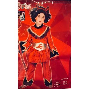 Kostuum Devil girl | Maat 104 | Verkleedkleding | Carnavalskostuum