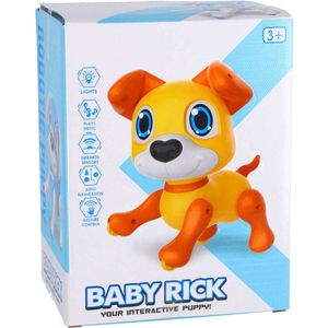 Overige Merken Baby Rick Interactieve Robot Hond + Licht En Geluid roze