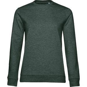 Sweater 'French Terry/Women' B&C Collectie maat S Heather Dark Green