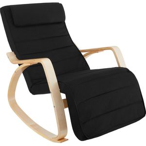 tectake -  Schommelstoel Onda fauteuil - zwart - 403528