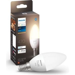 Philips Hue Kaarslamp Lichtbron E14 - zachtwit licht - 5,2W - Bluetooth