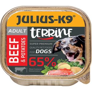 Julius K9 - hondenvoer - Pate - Natvoer - Adult - Rund - 10 x 150g