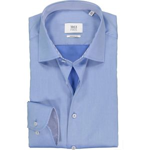 ETERNA 1863 modern fit premium overhemd - 2-ply twill heren overhemd - lichtblauw (contrast) - Strijkvrij - Boordmaat: 43
