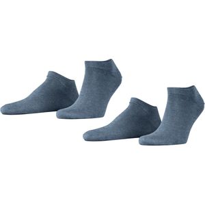 ESPRIT Basic Uni 2-Pack duurzaam organisch Katoen Multipack Sneakersokken Heren blauw - Maat 39-42