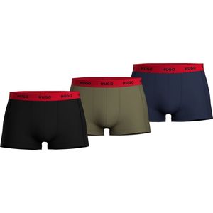 Hugo Boss Trunks (3-Pack) - Heren Boxers Kort - Navy Blauw - Maat S