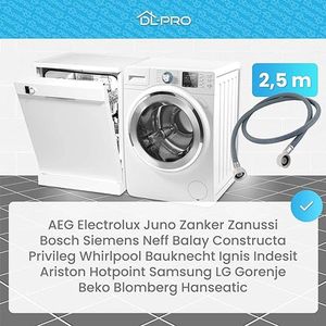 Afvoerslangen - wasmachine slang / verlengstuk, voor wasmachine, droger, vaatwasser - Uitgebreide set afvoerslangen 2.5m